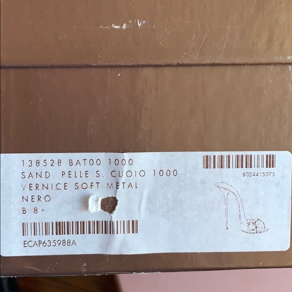 GUCCI sand pelle buckle leather slide stilettos - Picture 7 of 8